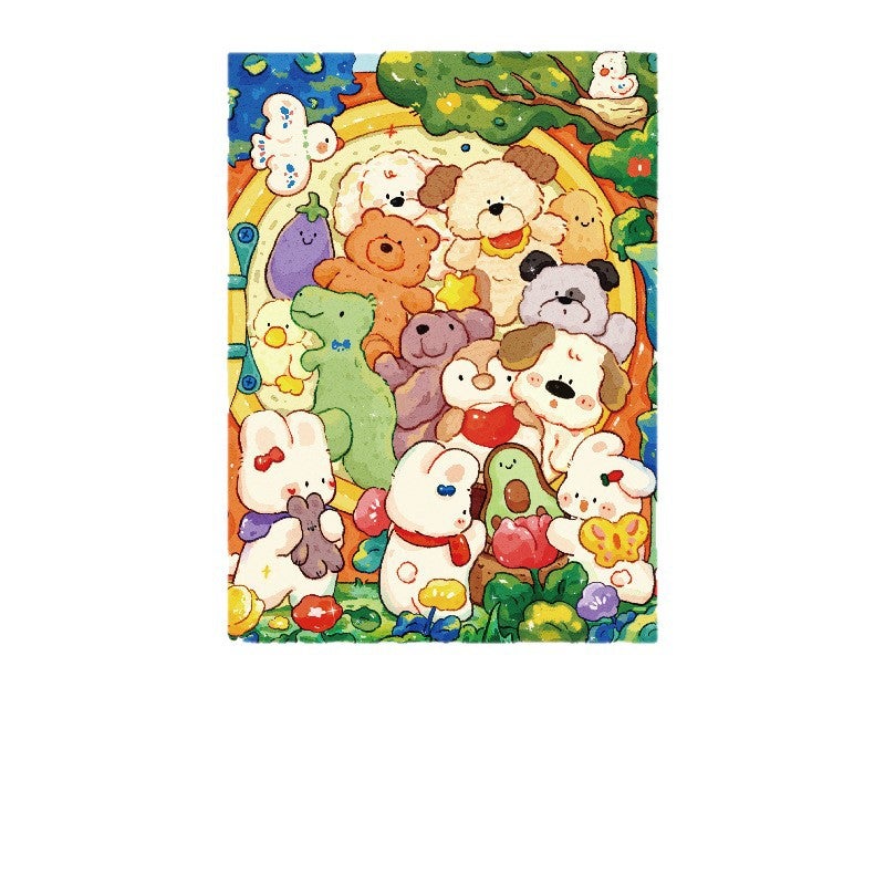 Children'S Puzzle Velvet Jigsaw Puzzle 1000 Piece Decompression Toy Adult Teenager Landscape Textiles Adult Puzzle - Image 4